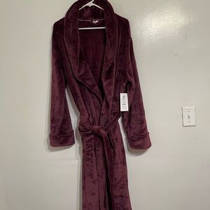 Plush Burgundy Robe